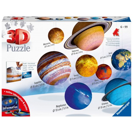 3D Puzzle 522 τεμ. Ηλιακό Σύστημα