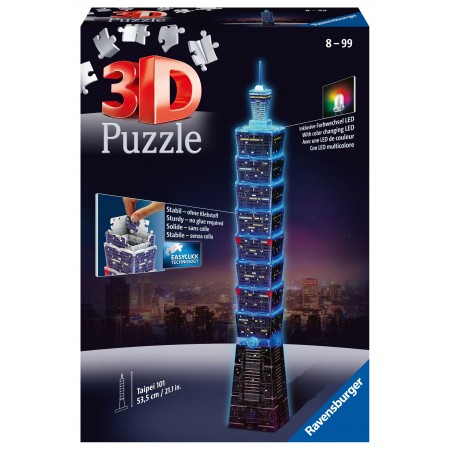 3D Puzzle Night Edition 216 pcs Taipei 101