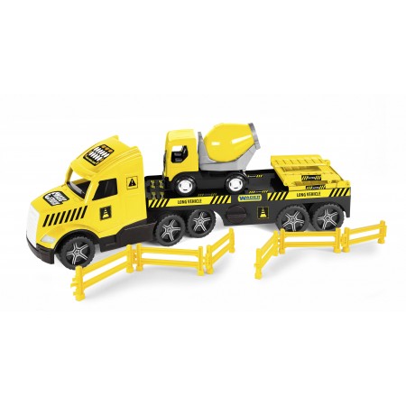 Magic Truck Technic Tow Truck with Concrete Mixer